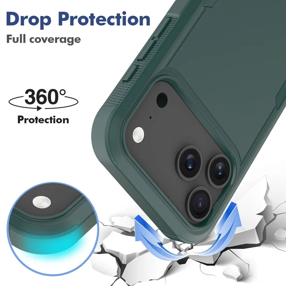 Heavy Duty Military Grade Armor Phone Case For IPhone