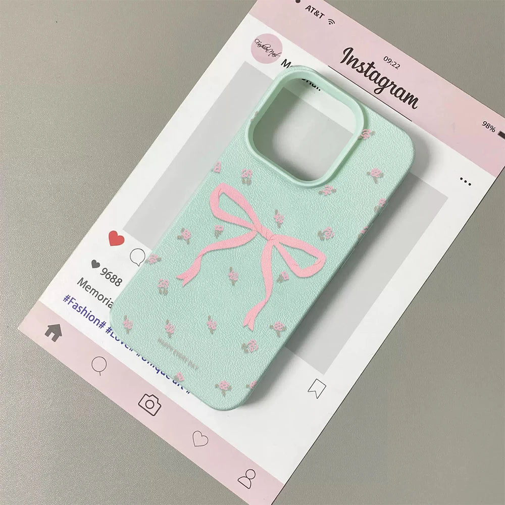 Butterfly/Flowers Phone Case For iPhone