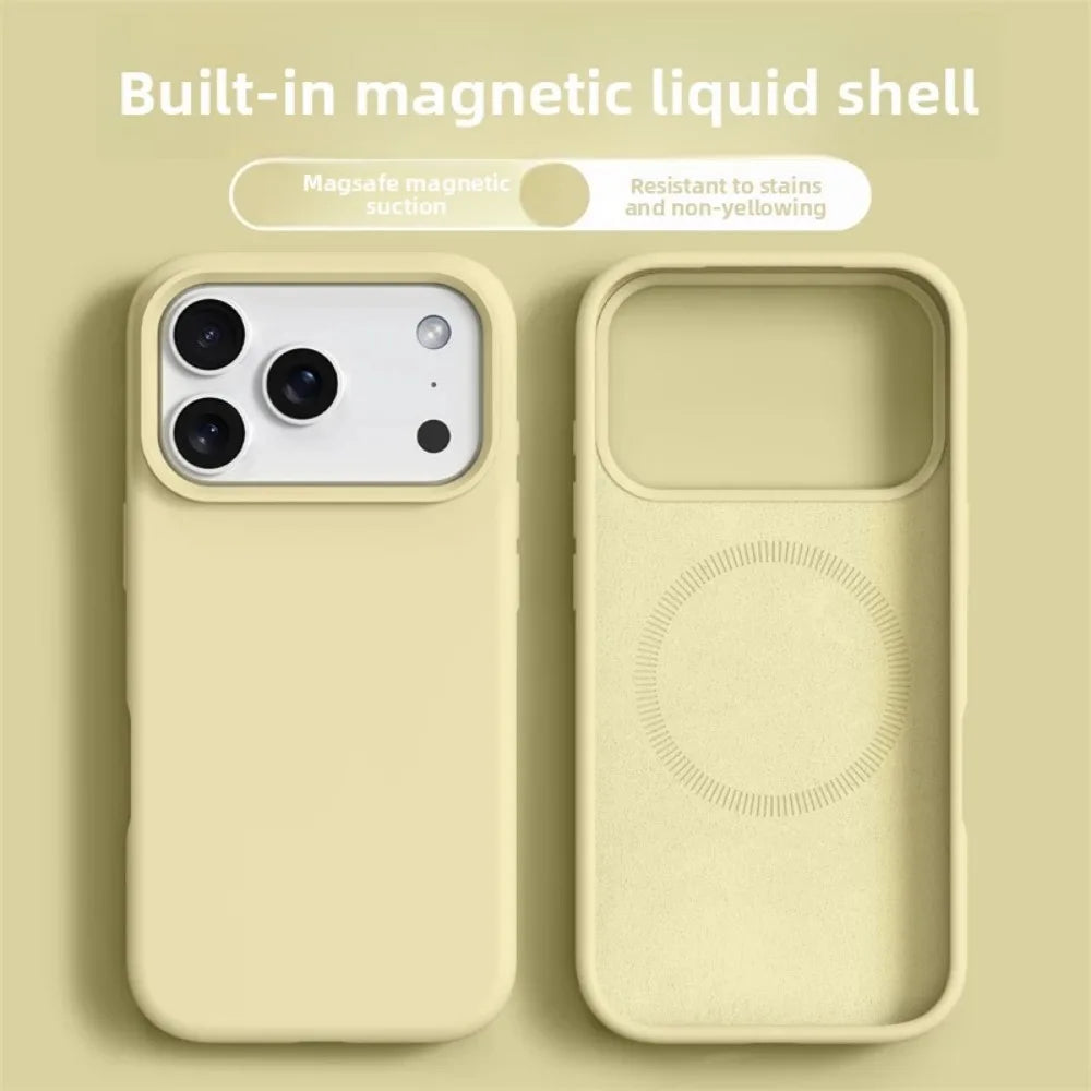 Magnetic Silicone Phone Case For iPhone