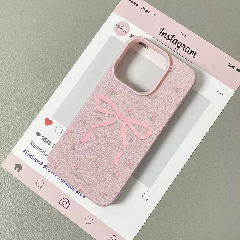Butterfly/Flowers Phone Case For iPhone