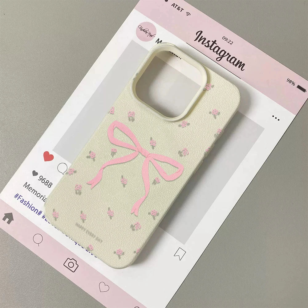Butterfly/Flowers Phone Case For iPhone