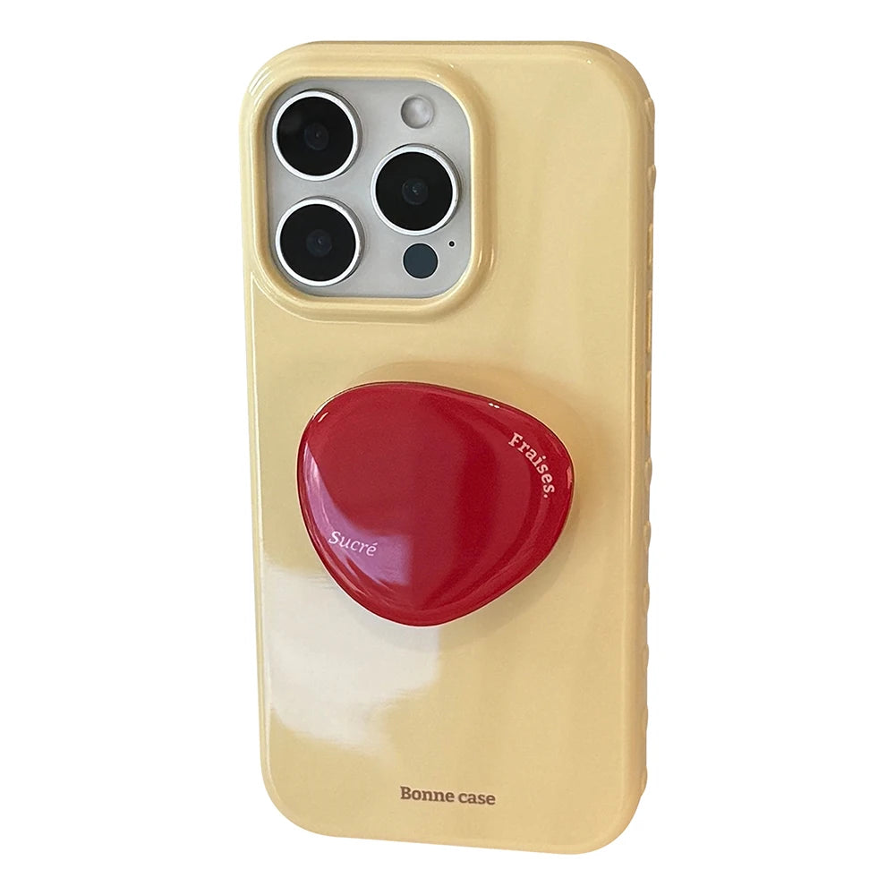 Cute Korean Bracket Soft Phone Case for Iphone