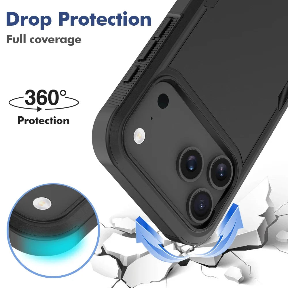 Heavy Duty Military Grade Armor Phone Case For IPhone