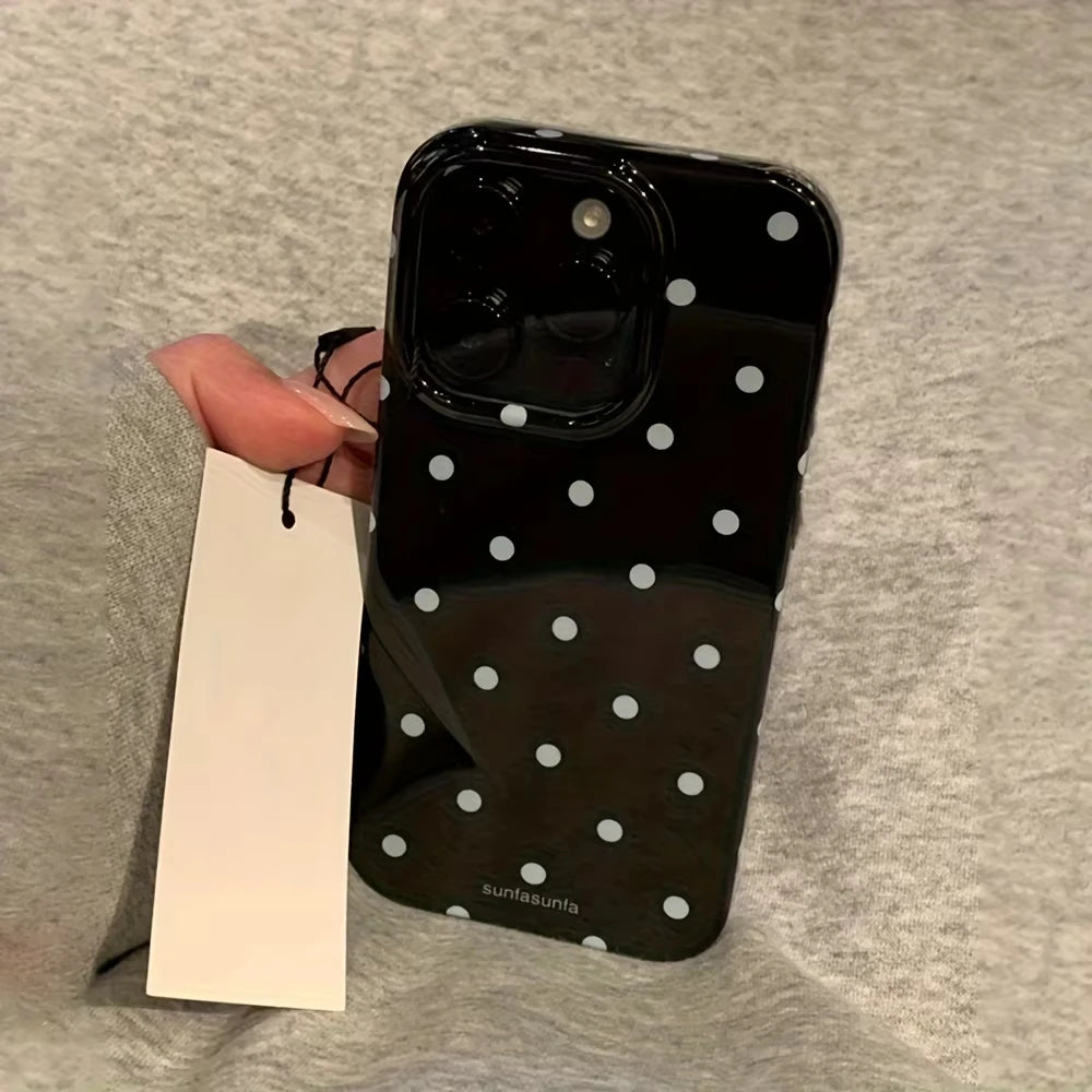 Black White Polka Dot Phone Case