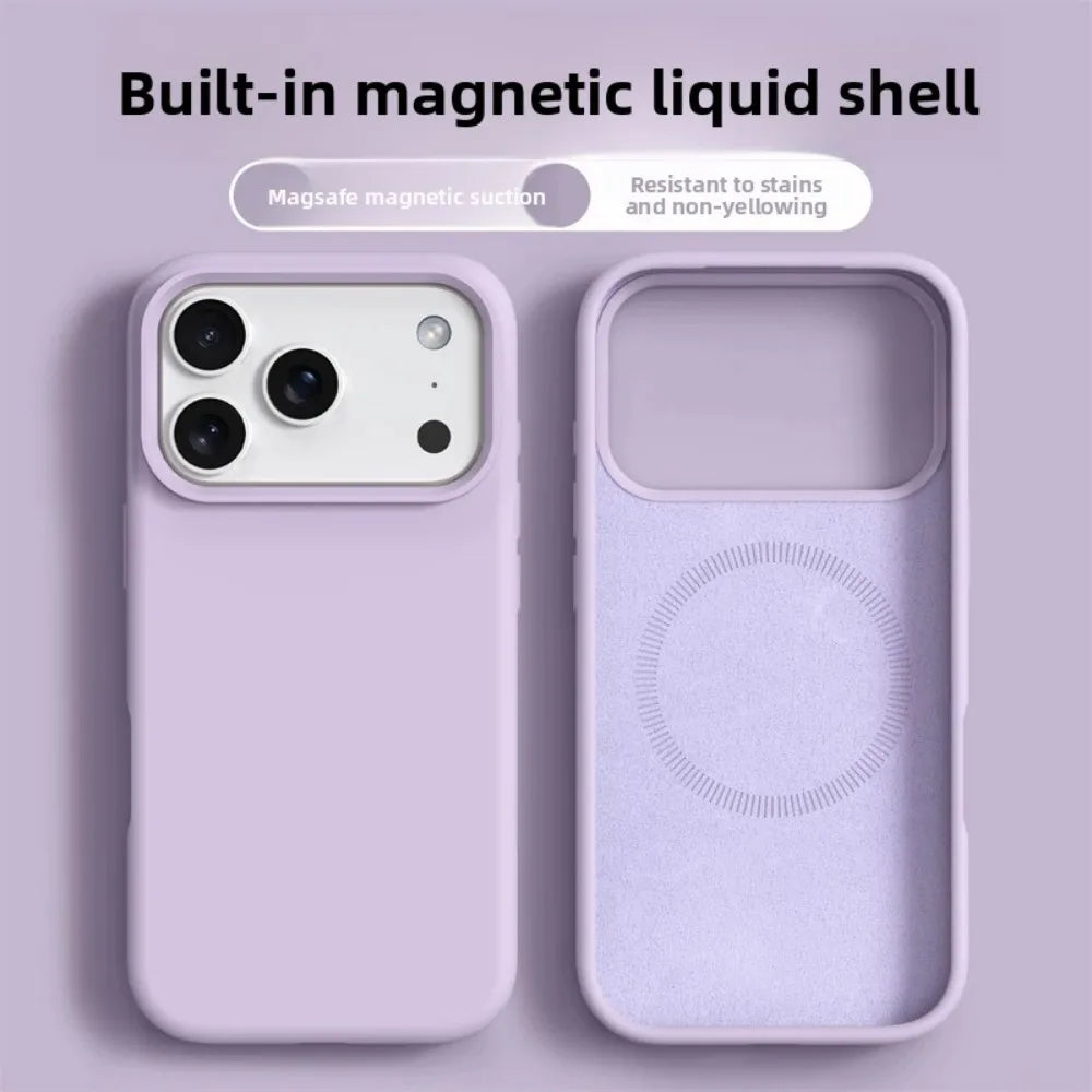 Magnetic Silicone Phone Case For iPhone