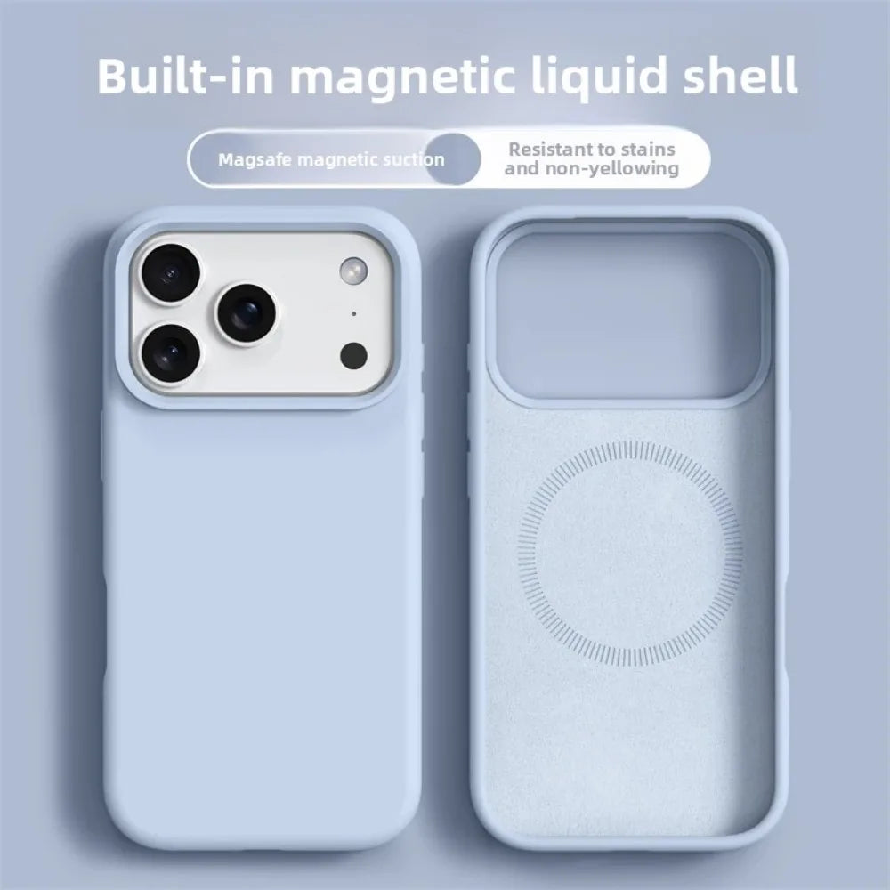 Magnetic Silicone Phone Case For iPhone