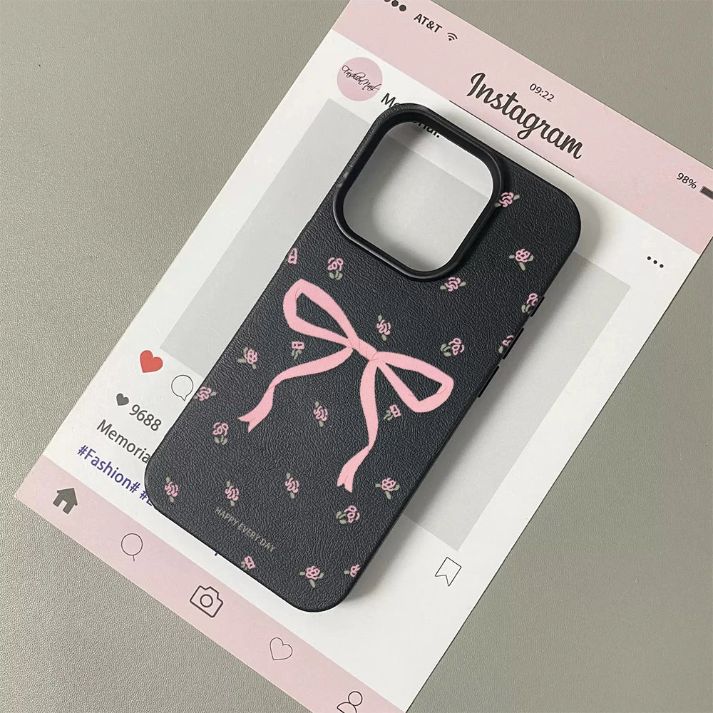 Butterfly/Flowers Phone Case For iPhone