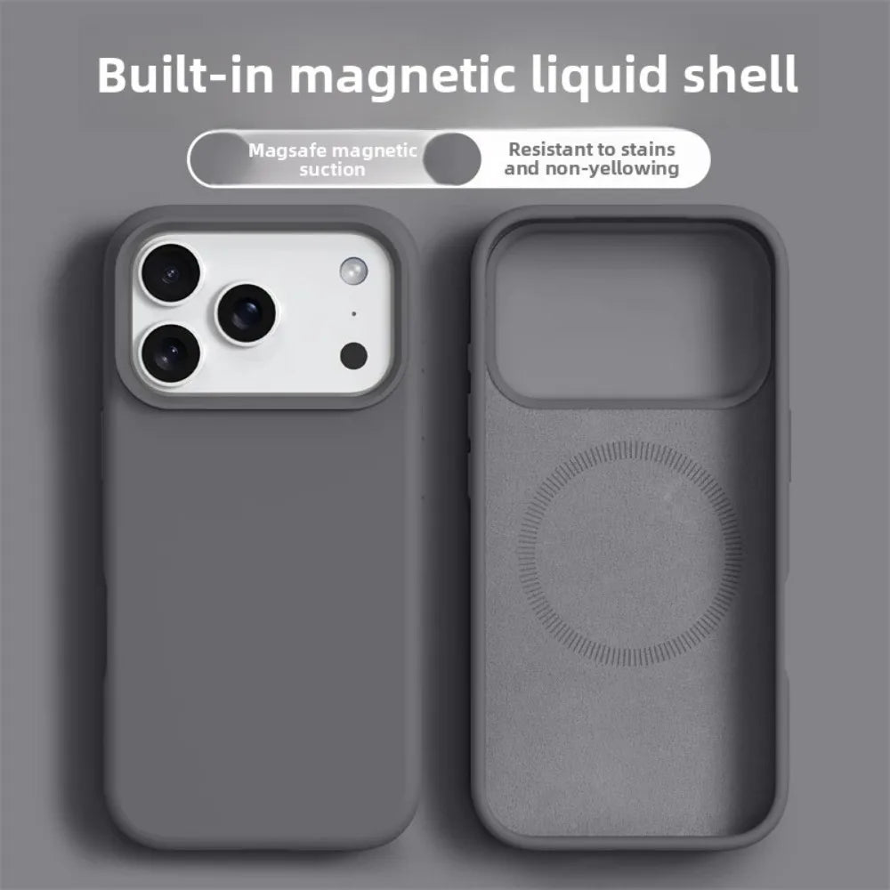 Magnetic Silicone Phone Case For iPhone