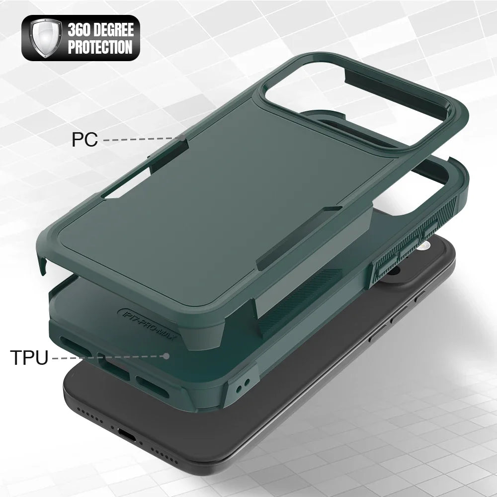 Heavy Duty Military Grade Armor Phone Case For IPhone