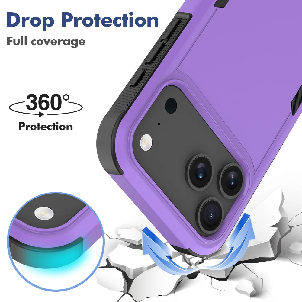Heavy Duty Military Grade Armor Phone Case For IPhone