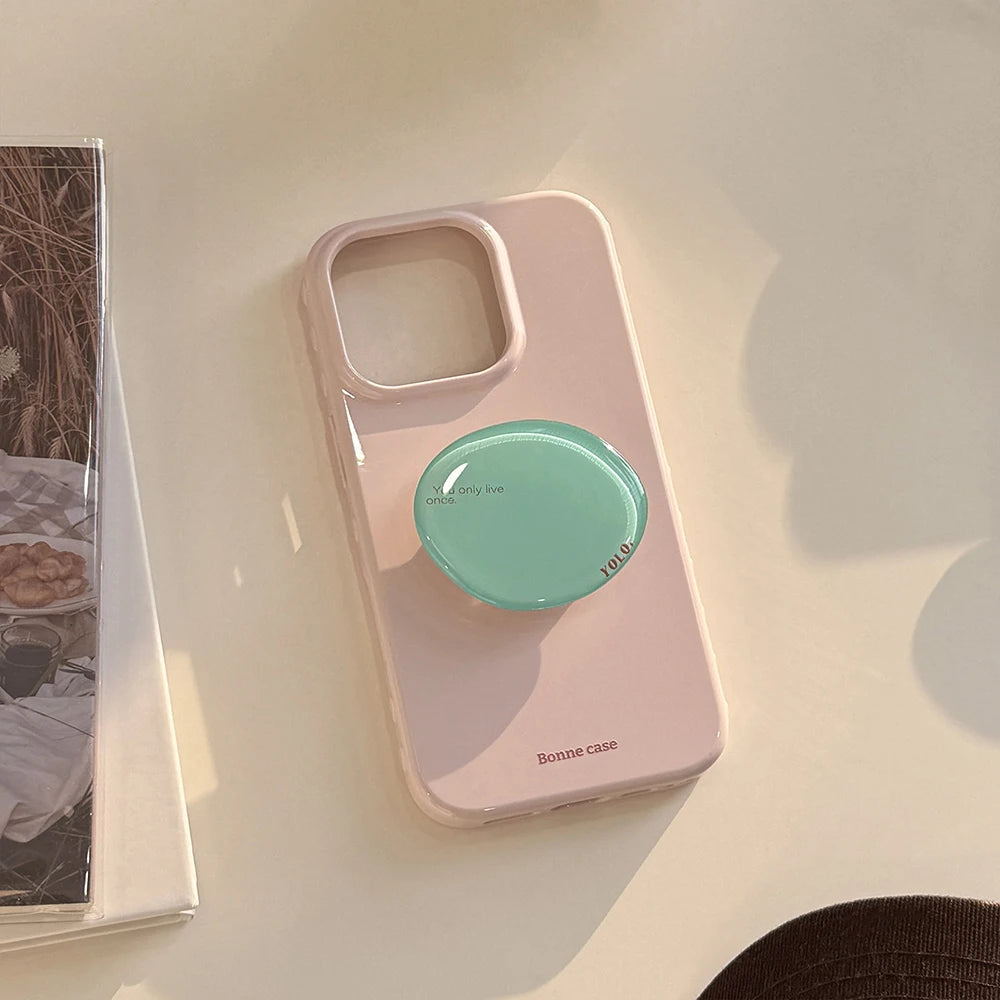 Cute Korean Bracket Soft Phone Case for Iphone