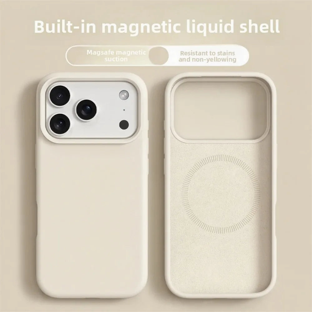Magnetic Silicone Phone Case For iPhone