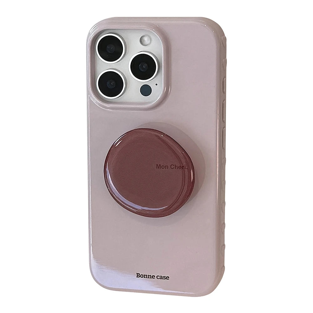 Cute Korean Bracket Soft Phone Case for Iphone
