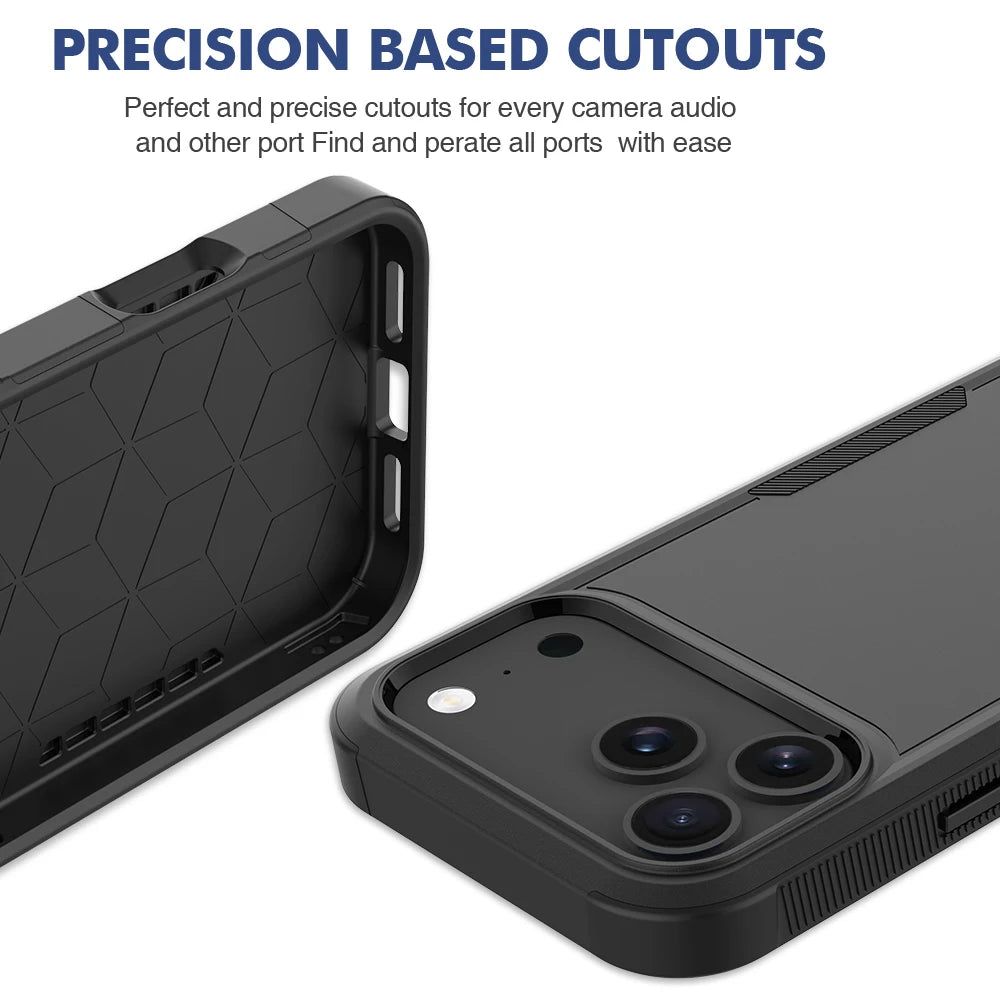 Heavy Duty Military Grade Armor Phone Case For IPhone