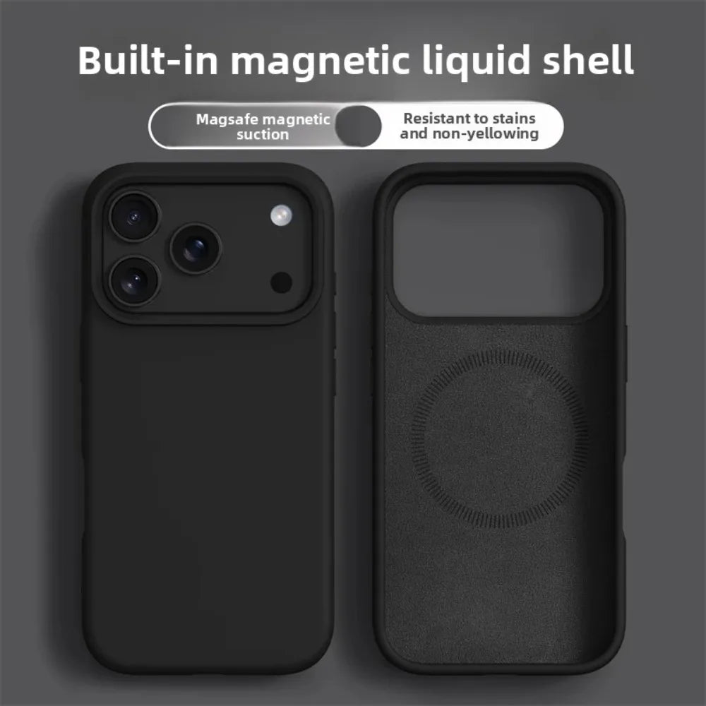 Magnetic Silicone Phone Case For iPhone