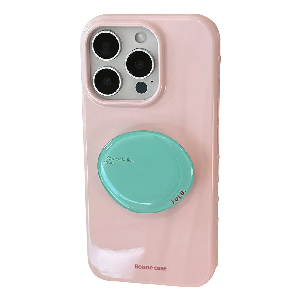 Cute Korean Bracket Soft Phone Case for Iphone
