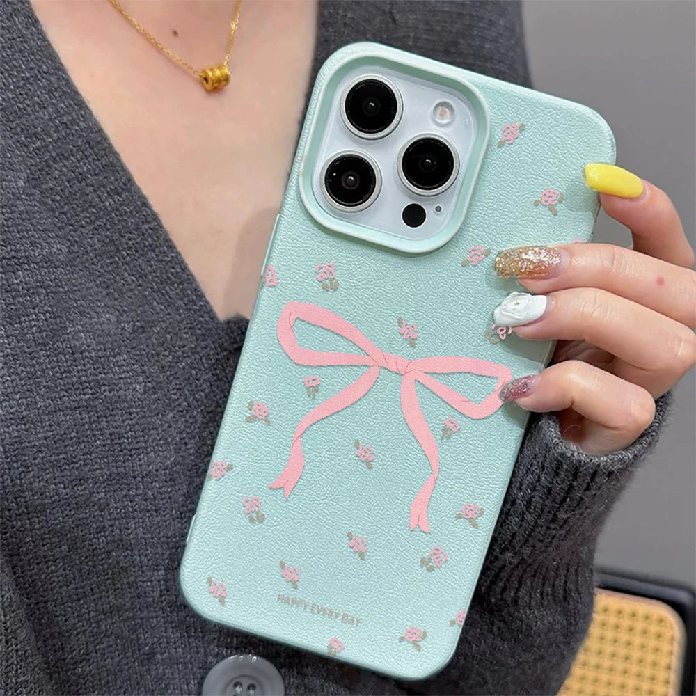 Butterfly/Flowers Phone Case For iPhone